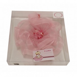COCCARDA RIGHE DIAM. 25 PINK