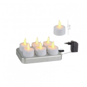 RICARICA BATTERIE C/6 TEALIGHT