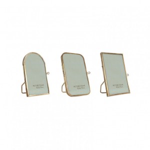 CORNICE VETRO/MET. 7,5X12,5 3ass.-brass