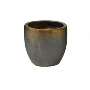 VASO Egg CERAMICA D22 H21 - bronze