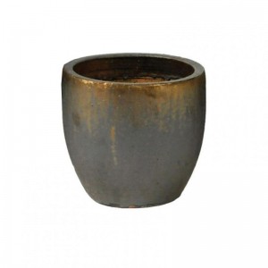 VASO Egg CERAMICA D30 H26 - bronze