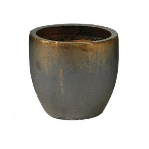 VASO Egg CERAMICA D38 H32 - bronze