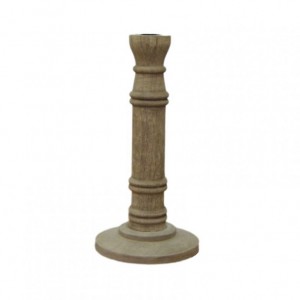 CANDELABRO LEGNO D12,5 H25 cm - natural