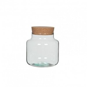 GLASS JAR CHELA H 19 DIAM. 19