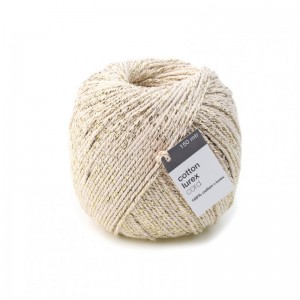 COTTON LUREX TWIST 4MM 150MT - crema