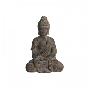 BUDDHA SEDUTO magnesio 28,5X20 H41 -grey