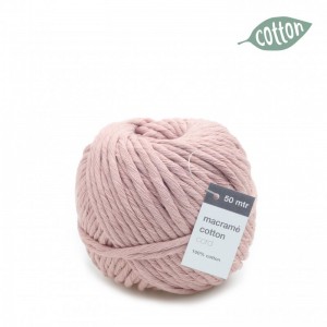 N/MACRAME IN COTONE 5mm 50mt-marble rosa