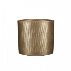 VASO ERA D23 H21,5 cm -gold relief