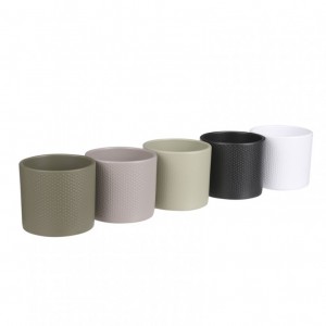 VASO ERA 5 mod. D13,5 H12,5 cm -relief