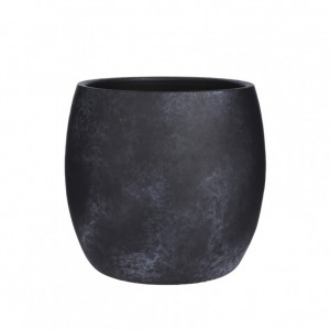 VASE LESTER D28 H26cm - black stone