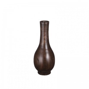 PYKE VASE D13 H35 cm - d.brown