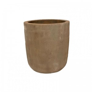 VASO CAIRO TERRACOTTA D27 H27 - l.brown