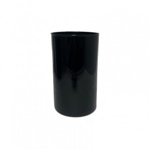 CILINDRO VETRO D10 H20 CM BASIC - nero