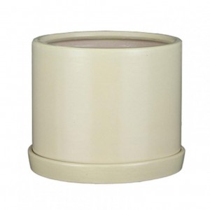 MILAN VASE D31,5 H26cm - light yellow