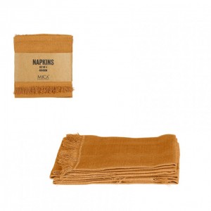 TOVAGLIOLO COTONE 40X40 PZ4 - ochre