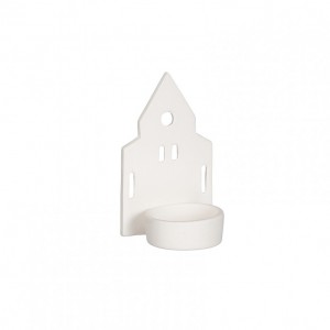 PORTACANDELA CHIESA 7,5X6XH12 cm - white