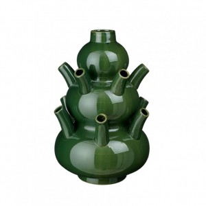VASO TULIP CERAM. D28 H46 - green