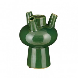 VASO TULIP CERAM. D13 H18 - green