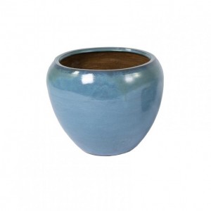 VASO GRACE CERAMICA D27 H23 - blu