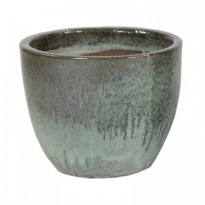 VASO Egg CERAMICA D48H41 -moss green