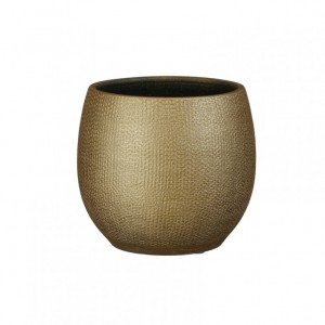 VASO PORTO terrac D17 H17cm -gold metall