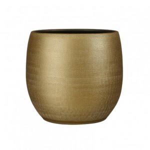 VASO PORTO terrac D32 H32cm -gold metall