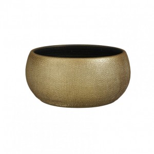VASO PORTO terrac D27 H13cm -gold metall