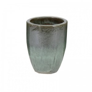 VASO  Egg CERAMICA D35H44 -moss green