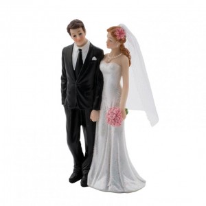 COPPIA SPOSI POLIRES.H15,8CM