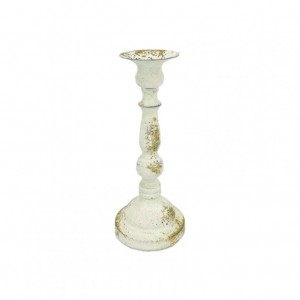 CANDELABRO metallo.D12 H29.5-sbiancato