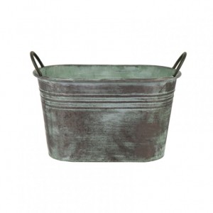 SECCHIELLO METALLO 39,5X21,5 H23-old gre
