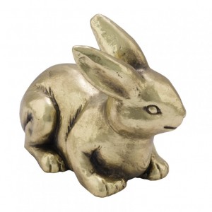 RABBIT 49X25X40 cm -gold