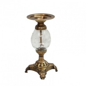 CANDELABRO ALLUM/VET. D10,2 H21,6 cm bra