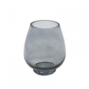 VASO VETRO D17 H20 cm - grigio