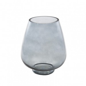 VASO VETRO D20 H24 cm - grigio