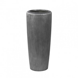 VASO TWIST SILVER D45 H110 cm