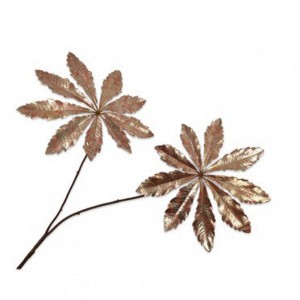 BRANCH LEAF H97cm - gold orange