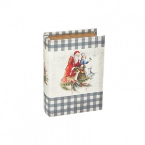 SCATOLA/LIBRO BABBO NATALE 20,5X14,5 H5