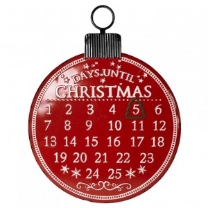 CALENDARIO AVVENTO MET. 59X77cm - rosso