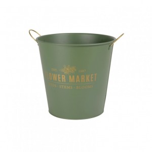 SECCHIELLO METALLO D23 H21cm - verde