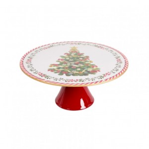 ALZATA PVC ALBERO D33 H14 CM-rosso/bianc
