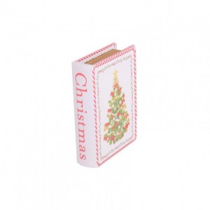 SCATOLA/LIBRO ALBERO NATALE 17,5X12X4cm