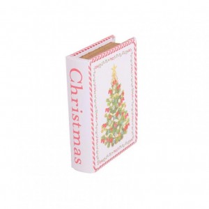 SCATOLA/LIBRO ALBERO NATALE 22X17X5,5cm