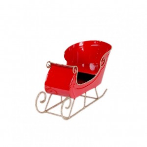 SLITTA metallo 33X15 H20cm - rosso