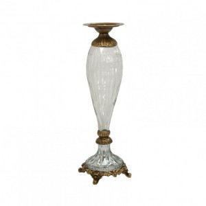 CANDELABRO VET/ALLUM. D12,7 H39,4 brass