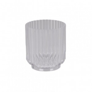 BICCHIERE PLASTICA D9 H10cm - trasparent