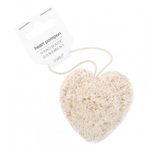 CUORE POMPON D6cm - crema