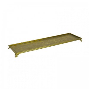 VASSOIO METALLO 95X27 H4,5cm - oro