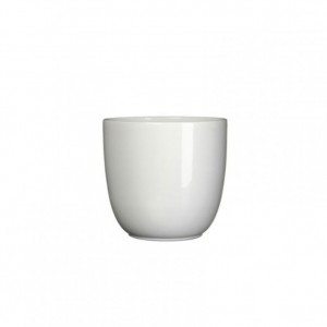 TUSCA POT H 7,5 DIAM. 8.5 CM-white