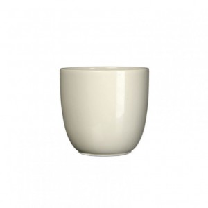 VASO TUSCA D10 H9 cm - crema